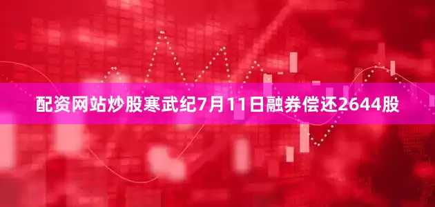 配资网站炒股寒武纪7月11日融券偿还2644股